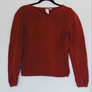 Knit Mauve Crew Neck Sweater